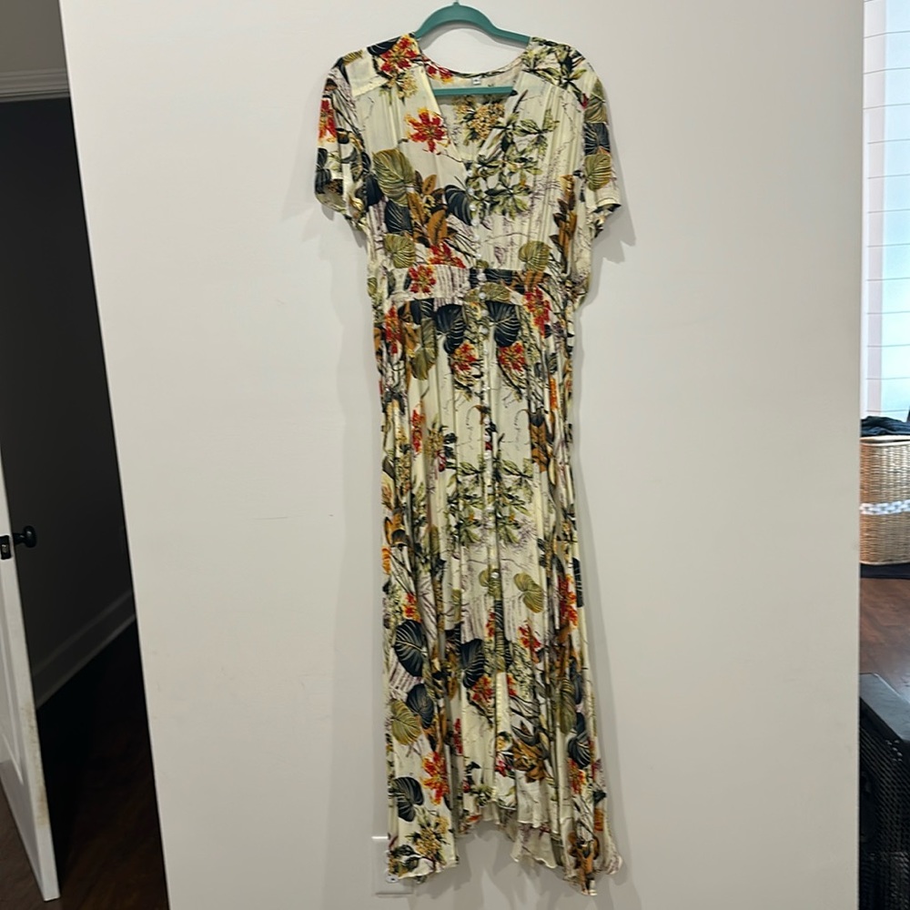 Fall floral dress